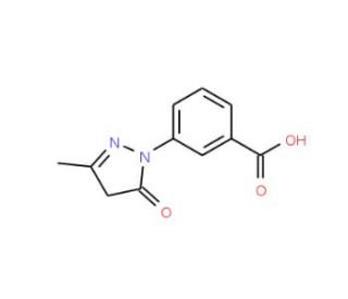 3-(3-Methyl-5-oxo-4,5-dihydro-pyrazol-1-yl)-benzoic acid - chemical structure image