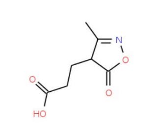 3-(3-methyl-5-oxo-4,5-dihydroisoxazol-4-yl)propanoic acid - chemical structure image