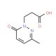 3-(3-Methyl-6-oxo-6H-pyridazin-1-yl)-propionic acid - chemical structure image