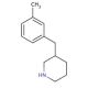 3-(3-Methyl-benzyl)-piperidine (CAS 955287-64-6) - chemical structure image