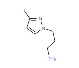 3-(3-Methyl-pyrazol-1-yl)-propylamine (CAS 62821-91-4) - chemical structure image