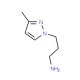 3-(3-Methyl-pyrazol-1-yl)-propylamine (CAS 62821-91-4) - chemical structure image