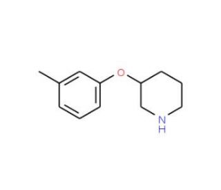 3-(3-Methylphenoxy)piperidine (CAS 912761-71-8) - chemical structure image