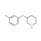 3-(3-Methylphenoxy)piperidine (CAS 912761-71-8) - chemical structure image