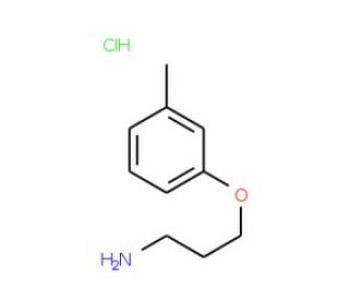 3-(3-methylphenoxy)propan-1-amine hydrochloride (CAS 26646-51-5) - chemical structure image