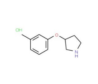3-(3-Methylphenoxy)pyrrolidine hydrochloride - chemical structure image