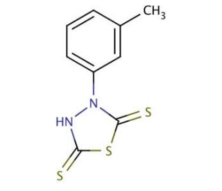 3-(3-methylphenyl)-1,3,4-thiadiazolidine-2,5-dithione - chemical structure image