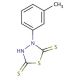 3-(3-methylphenyl)-1,3,4-thiadiazolidine-2,5-dithione - chemical structure image