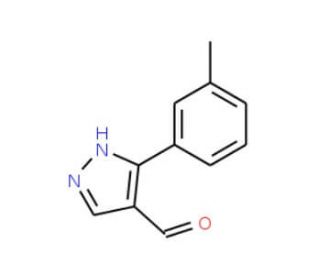 3-(3-Methylphenyl)-1H-pyrazole-4-carbaldehyde - chemical structure image