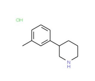 3-(3-Methylphenyl)piperidine hydrochloride - chemical structure image