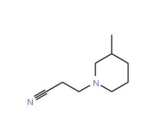 3-(3-Methylpiperidin-1-yl)propanenitrile - chemical structure image