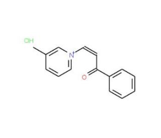 3-(3-Methylpyridinium-1-yl)-1-phenylprop-2-en-1-one chloride - chemical structure image