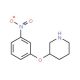 3-(3-Nitrophenoxy)piperidine (CAS 946759-44-0) - chemical structure image