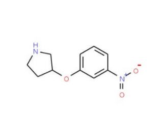 3-(3-Nitrophenoxy)pyrrolidine (CAS 946727-05-5) - chemical structure image