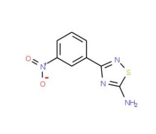 3-(3-Nitrophenyl)-1,2,4-thiadiazol-5-amine - chemical structure image