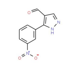3-(3-Nitrophenyl)-1H-pyrazole-4-carbaldehyde - chemical structure image