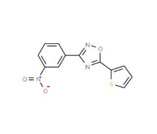 3-(3-Nitrophenyl)-5-(thiophen-2-yl)-1,2,4-oxadiazole (CAS 218144-79-7) - chemical structure image