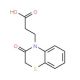 3-(3-oxo-2,3-dihydro-4H-1,4-benzothiazin-4-yl)propanoic acid (CAS 37012-79-6) - chemical structure image