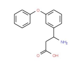 3-(3-phenoxyphenyl)-DL-beta-alanine (CAS 202131-32-6) - chemical structure image