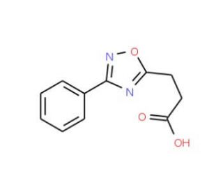 3-(3-phenyl-1,2,4-oxadiazol-5-yl)propanoic acid (CAS 24088-59-3) - chemical structure image