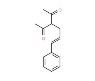 3-(3-Phenyl-2-propenyl)-2,4-pentanedione (CAS 29638-71-9) - chemical structure image
