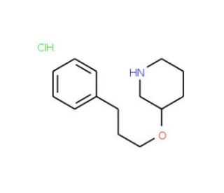3-(3-Phenylpropoxy)piperidine hydrochloride - chemical structure image