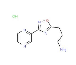 [3-(3-Pyrazin-2-yl-1,2,4-oxadiazol-5-yl)propyl]-amine hydrochloride - chemical structure image