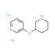 3-(3-Pyridinyloxy)piperidine dihydrochloride - chemical structure image