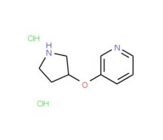 3-(3-Pyrrolidinyloxy)pyridine dihydrochloride - chemical structure image