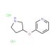 3-(3-Pyrrolidinyloxy)pyridine dihydrochloride - chemical structure image