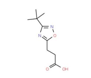3-(3-tert-butyl-1,2,4-oxadiazol-5-yl)propanoic acid - chemical structure image