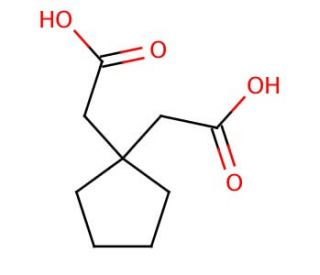 3,3-Tetramethyleneglutaric acid (CAS 16713-66-9) - chemical structure image