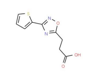 3-(3-Thiophen-2-yl-[1,2,4]oxadiazol-5-yl)-propionic acid - chemical structure image