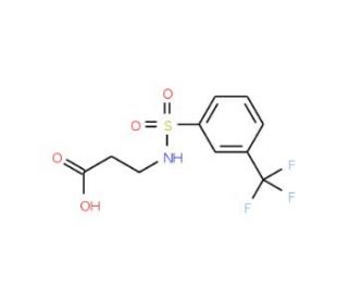 3-(3-Trifluoromethyl-benzenesulfonylamino)-propionic acid - chemical structure image