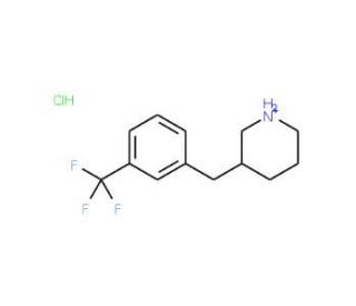 3-(3-Trifluoromethyl-benzyl)-piperidine hydrochloride (CAS 1170475-37-2) - chemical structure image
