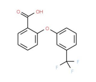 3-[3-(trifluoromethyl)phenoxy]benzoic acid (CAS 6641-59-4) - chemical structure image