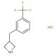 3-{[3-(trifluoromethyl)phenyl]methyl}azetidine hydrochloride - chemical structure image