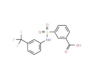 3-(3-Trifluoromethyl-phenylsulfamoyl)-benzoic acid - chemical structure image