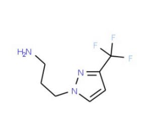 3-(3-Trifluoromethyl-pyrazol-1-yl)-propylamine (CAS 1006455-31-7) - chemical structure image
