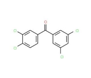 3,3&prime;,4,5&prime;-Tetrachlorobenzophenone (CAS 844885-32-1) - chemical structure image