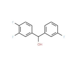 3,3&prime;,4-Trifluorobenzhydrol (CAS 844683-65-4) - chemical structure image
