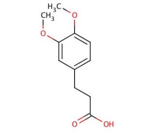 3-(3&prime;,4&prime;-Dimethoxyphenyl)propanoic Acid (CAS 2107-70-2) - chemical structure image