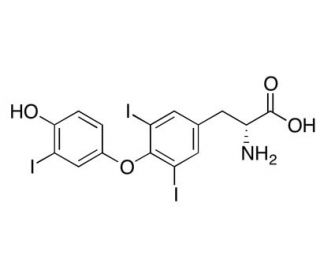 3,3&prime;,5-Triiodo-D-thyronine (CAS 5714-08-9) - chemical structure image