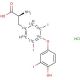 3,3′,5-Triiodothyronine-(tyrosine phenyl-13C6) hydrochloride (CAS 1217473-60-3) - chemical structure image