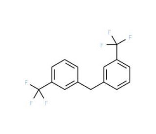 3,3&prime;-Bis(trifluoromethyl)diphenylmethane (CAS 86845-35-4) - chemical structure image