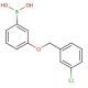 3-(3′-Chlorobenzyloxy)phenylboronic acid (CAS 849062-33-5) - chemical structure image
