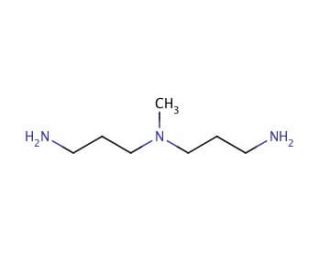 3,3′-Diamino-N-methyldipropylamine (CAS 105-83-9) - chemical structure image