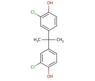 3,3&prime;-Dichlorobisphenol A (CAS 79-98-1) - chemical structure image