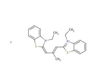 3,3&prime;-Diethyl-9-methylthiacarbocyanine iodide (CAS 3065-79-0) - chemical structure image