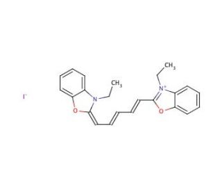 3,3&prime;-Diethyloxadicarbocyanine iodide (CAS 14806-50-9) - chemical structure image